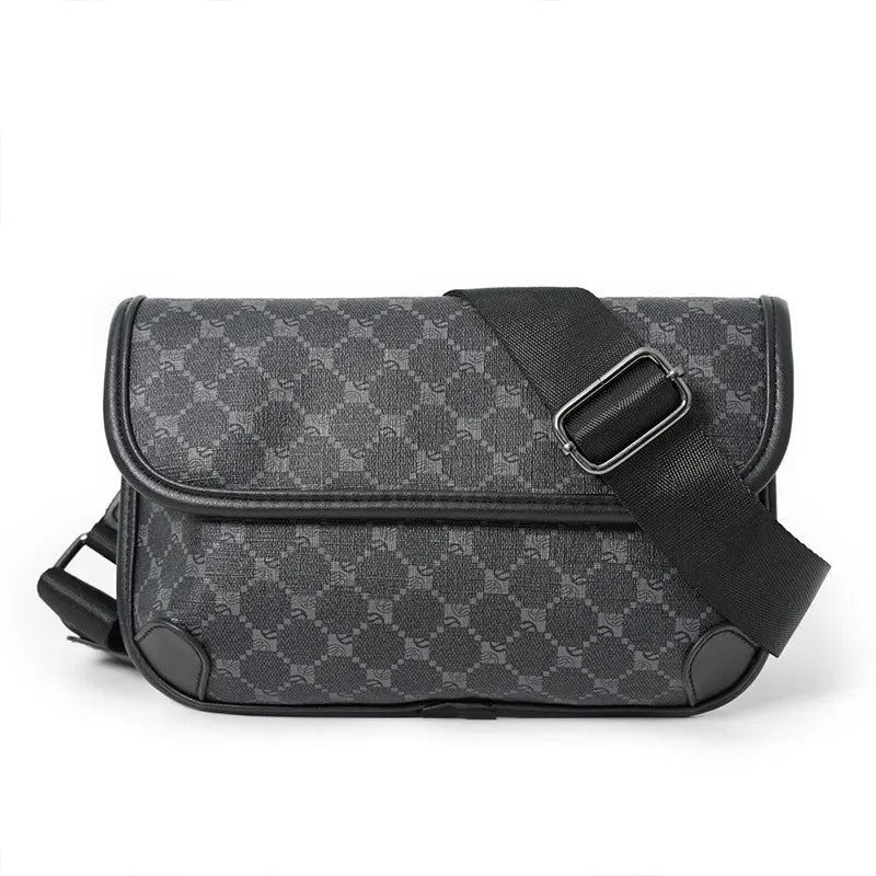 Plaid PU Leather Fanny Pack