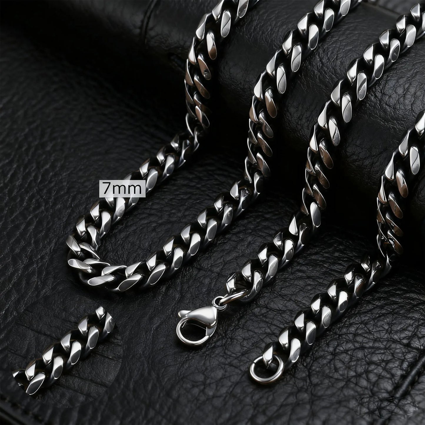 Metal Round Stainless Cuban Chain Party