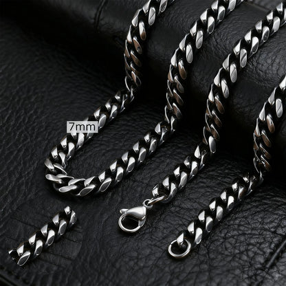 Metal Round Stainless Cuban Chain Party