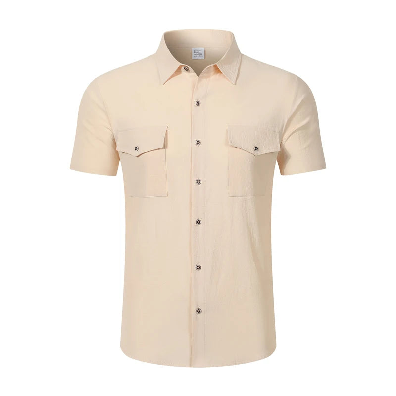 Linen Short Sleeve Summer Shirt