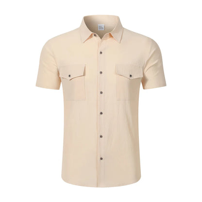 Linen Short Sleeve Summer Shirt