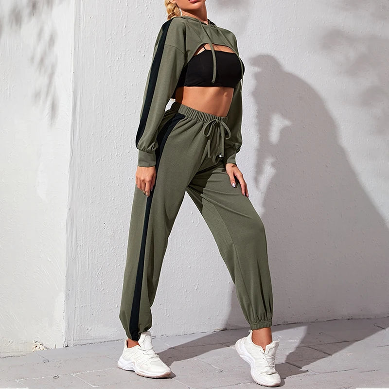 Women Two-Piece Oversized Hoodie Tracksuit