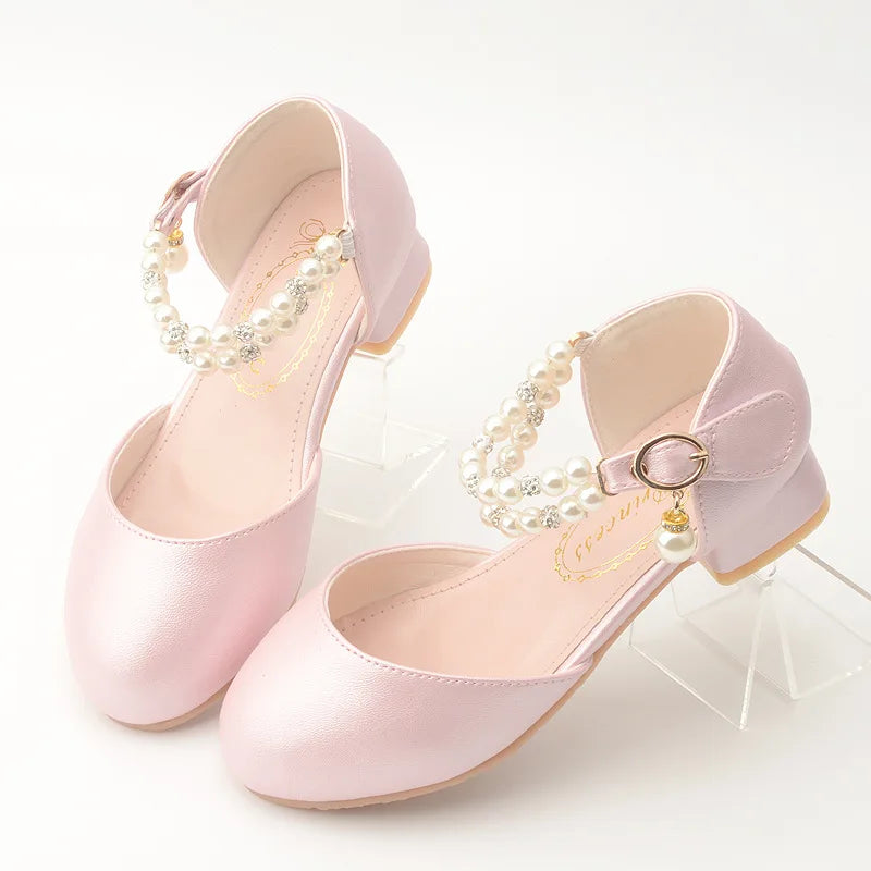 White Leather Mary Jane Shoes