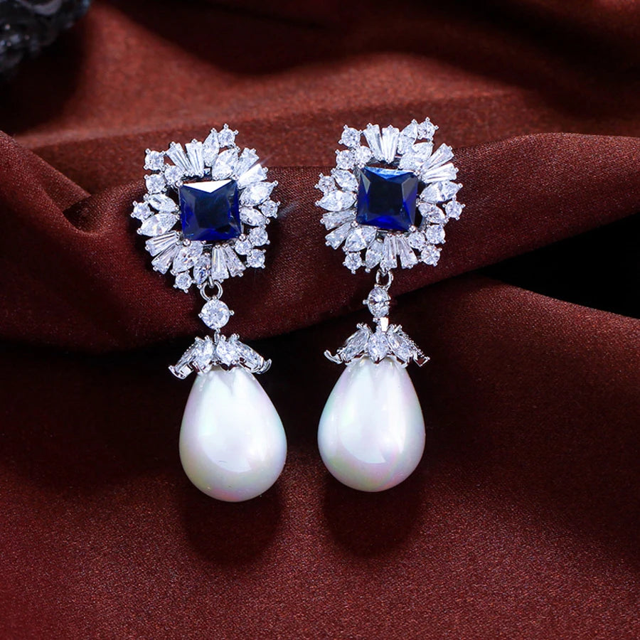 Square Drop Earrings