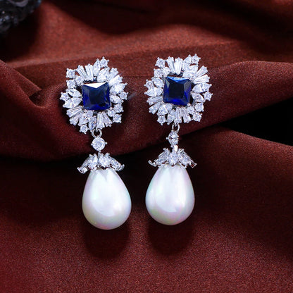Square Drop Earrings