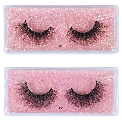 Natural Long Strip Eyelashes Set