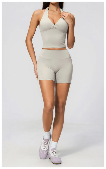 Hanging Neck Yoga Tops Sports