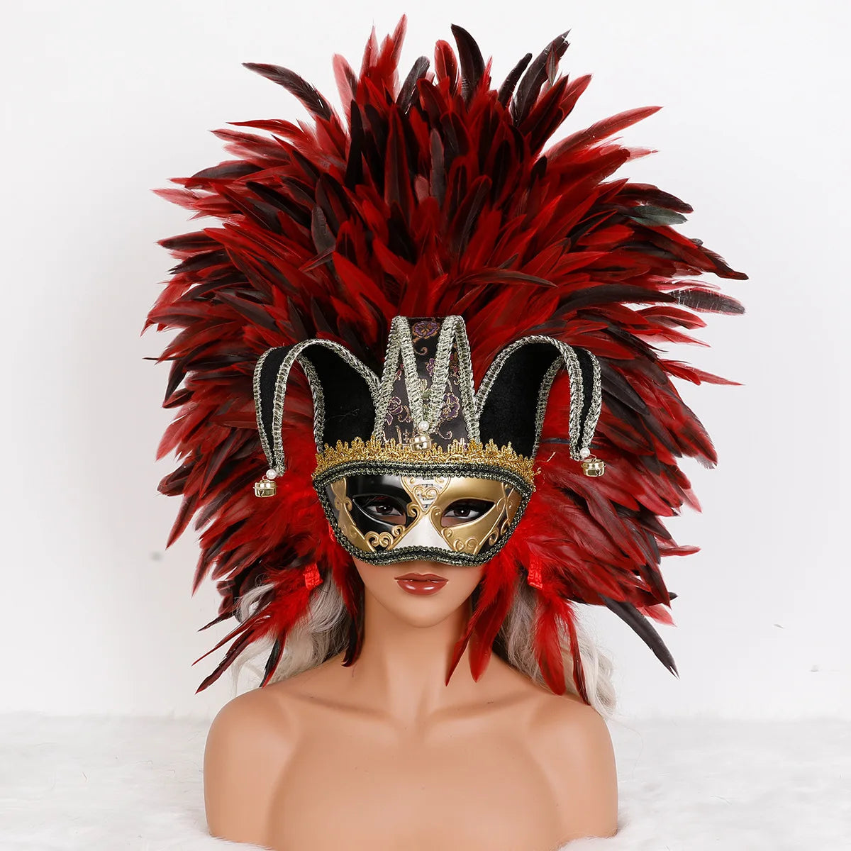 Feather Masquerade Party Mask