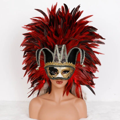 Feather Masquerade Party Mask