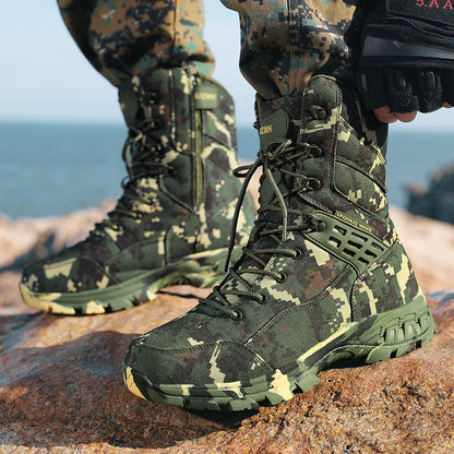 Camouflage Waterproof Trekking Boots