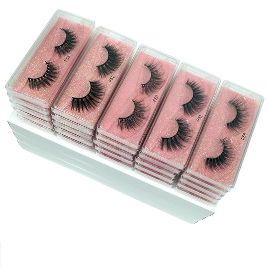 Natural Long Strip Eyelashes Set