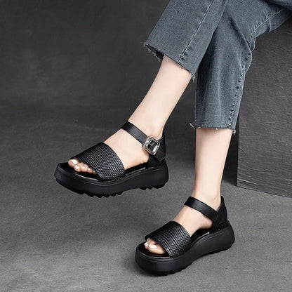Leather Ankle Sandals