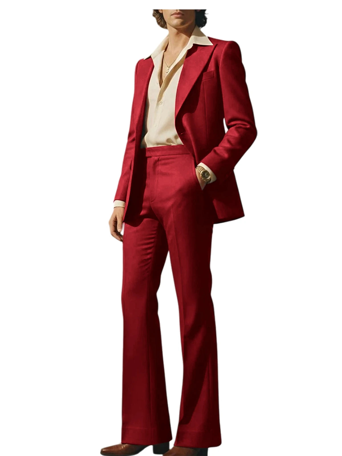 Slim Fit Peak Lapel Suit