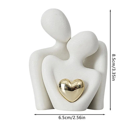 Nordic Couple Ceramic Statue