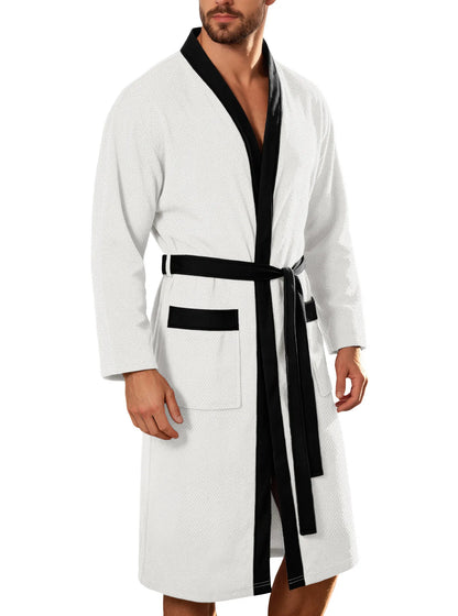Terry Cloth Belted Bathrobe