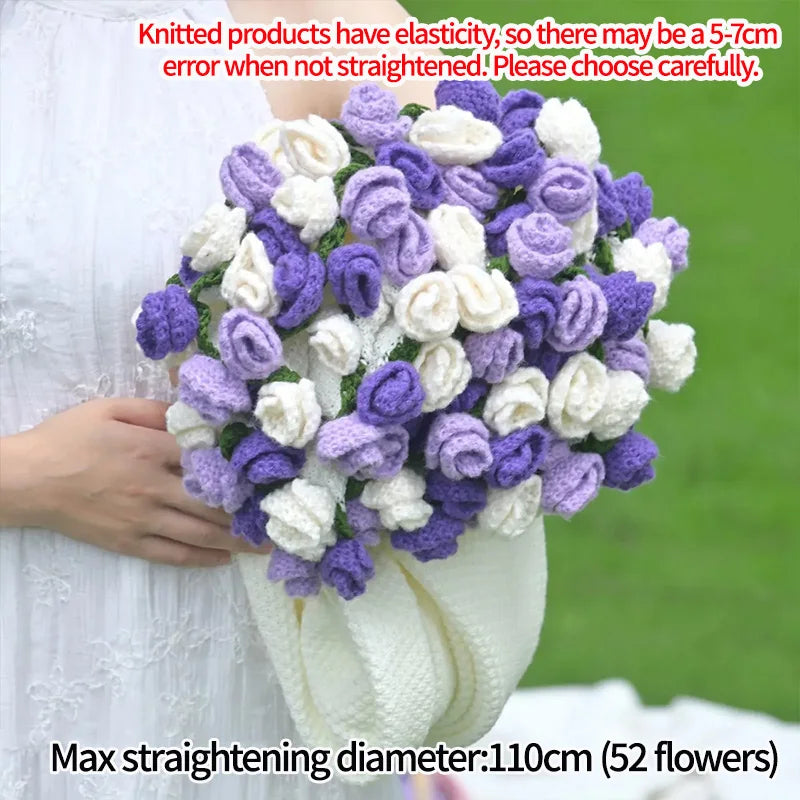 Rose Bouquet Crochet Blanket