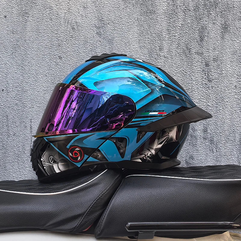 ORZ-B08A Glossy Mecha Racing Helmet