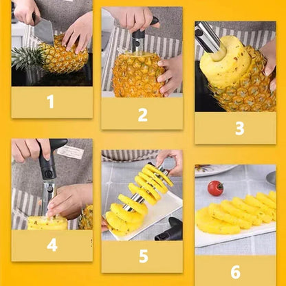 Steel Pineapple Slicer Peeler