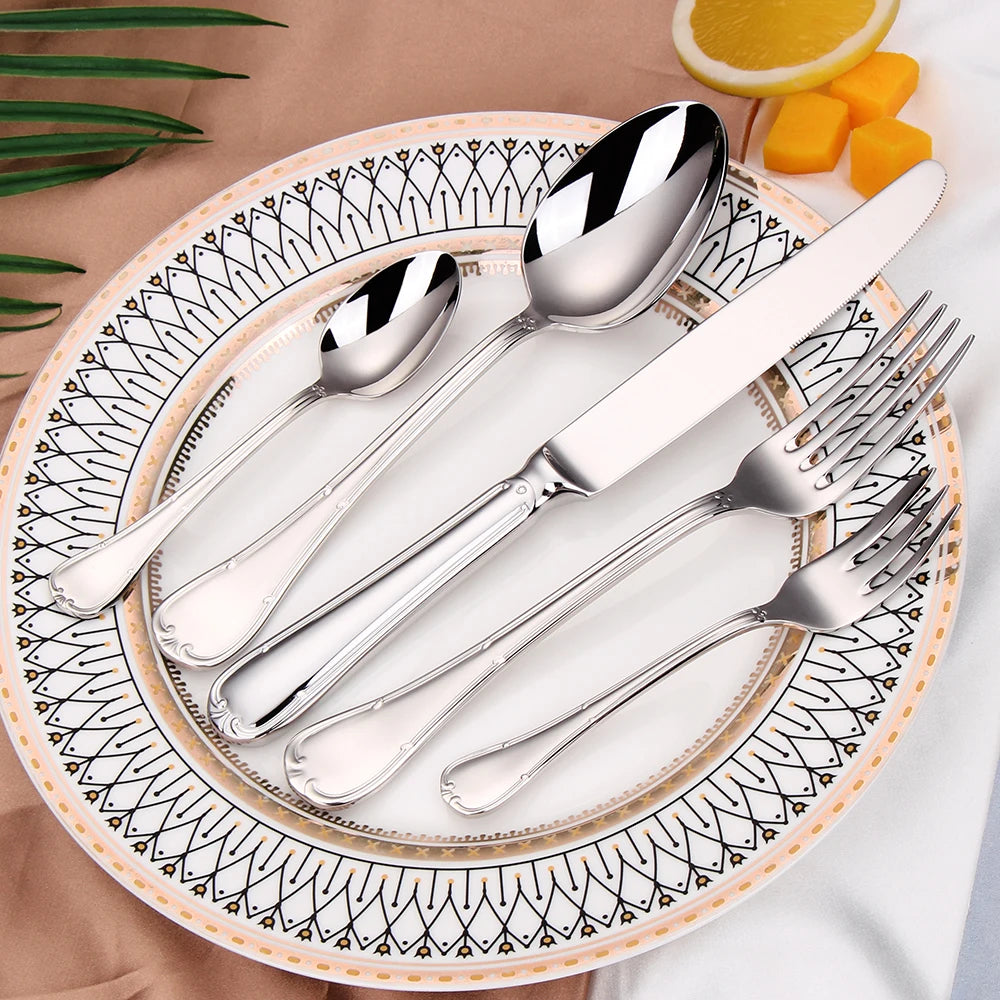 Metal Silver Cutlery Set Piece