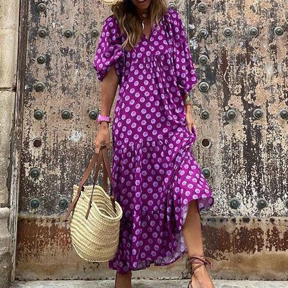 Boho Puff Sleeve Dress