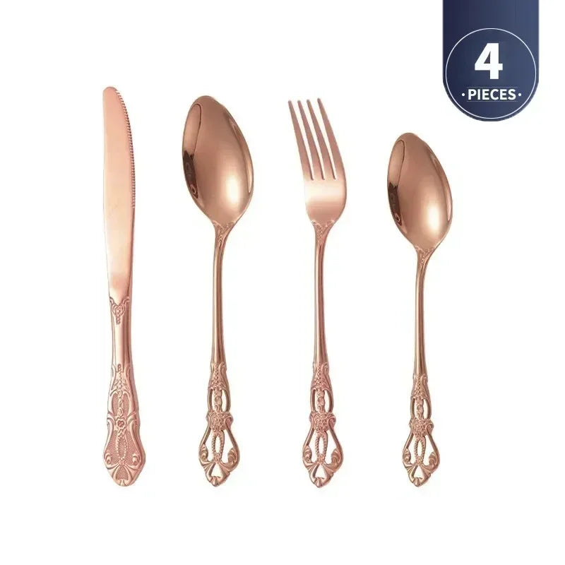 Luxury Gold Cutlery Set