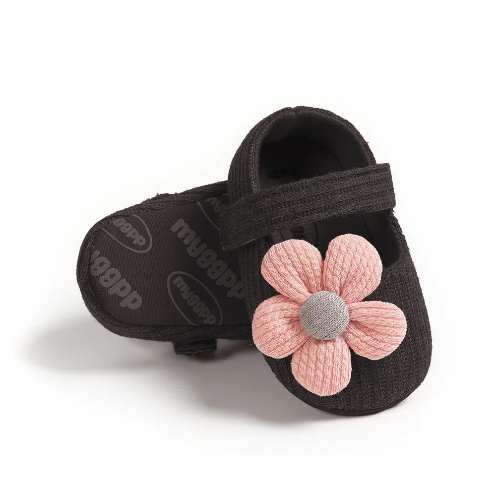 Flower Cotton First Walker Shoes