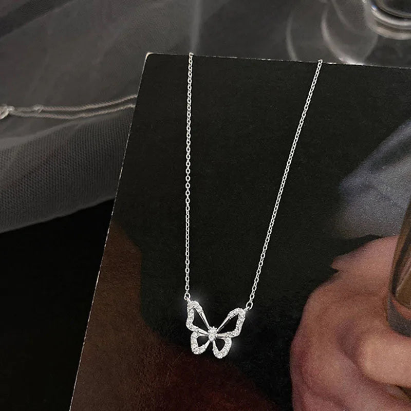 Zircon Clavicle Chain Necklace