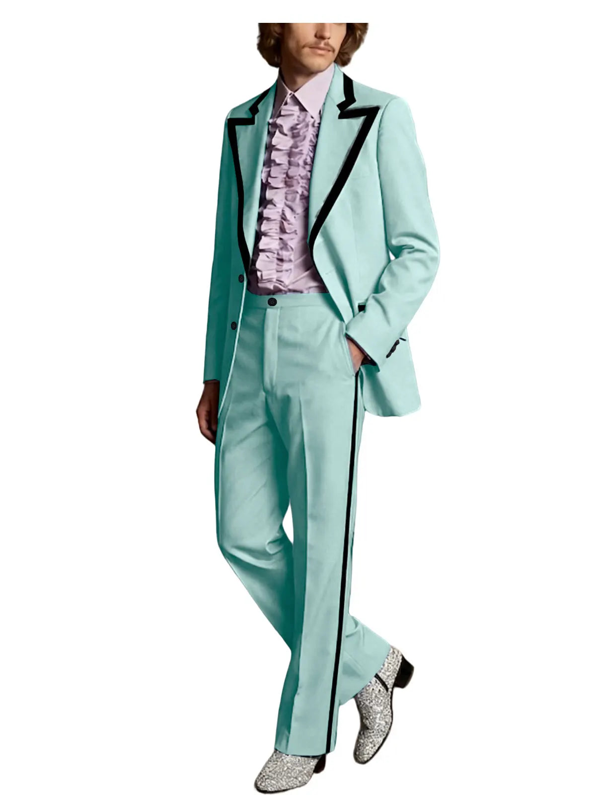 Tuxedo Black Trim Slim Suit