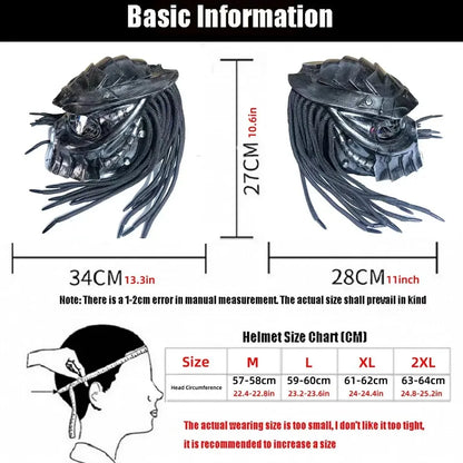 Carbon-Look Off-Road Full-Face Helmet