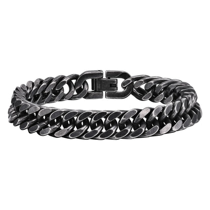 Double Curb Chain Bracelet