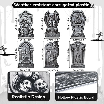 Skeleton Tombstone Yard Signs