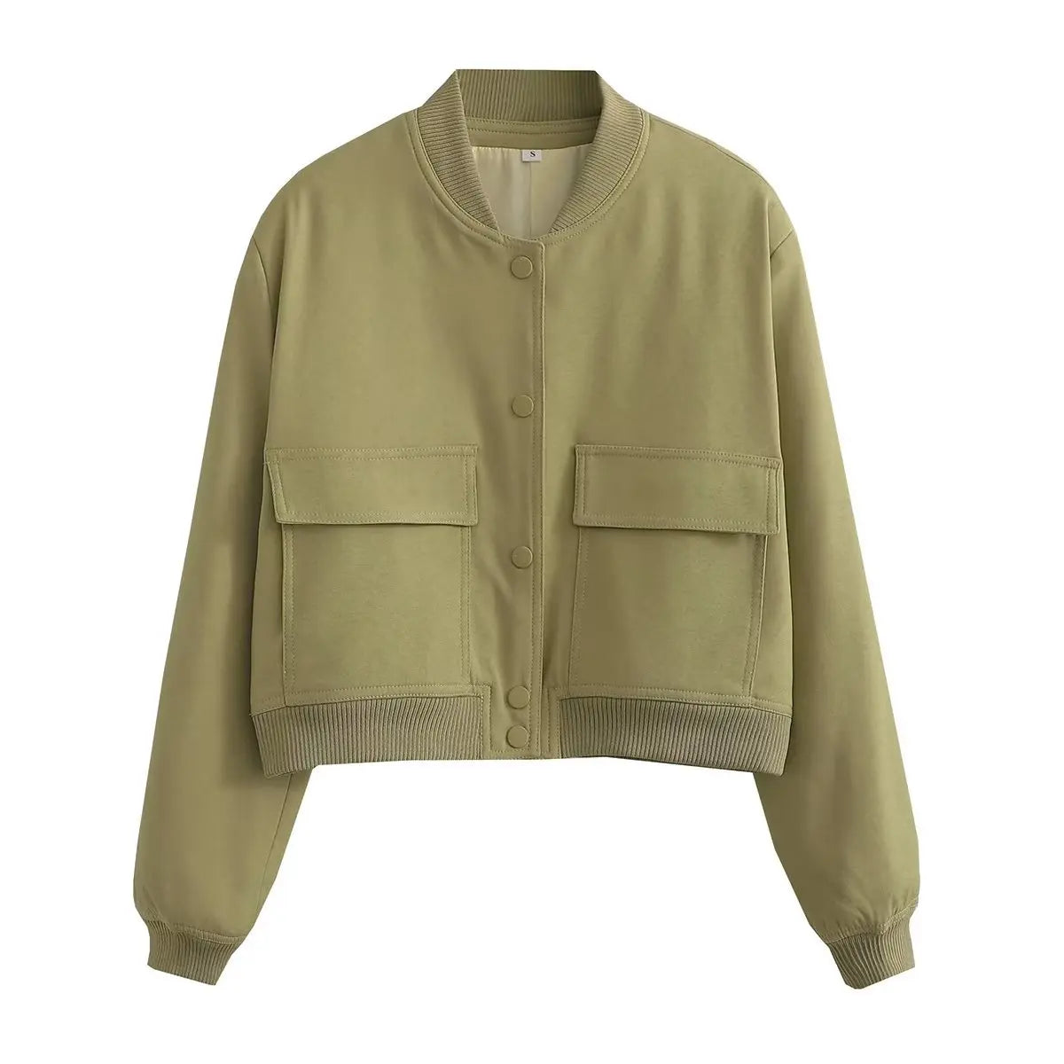 V-Neck Bomber Jacket