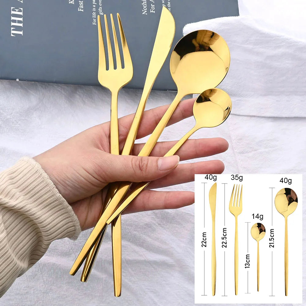 Metal Western Solid Cutlery Set