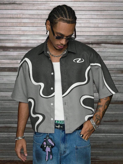 Zipper Knit Casual Shirt
