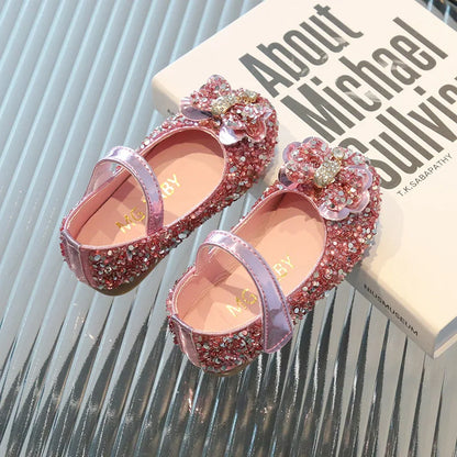 Diamond Bow Princess Shoes