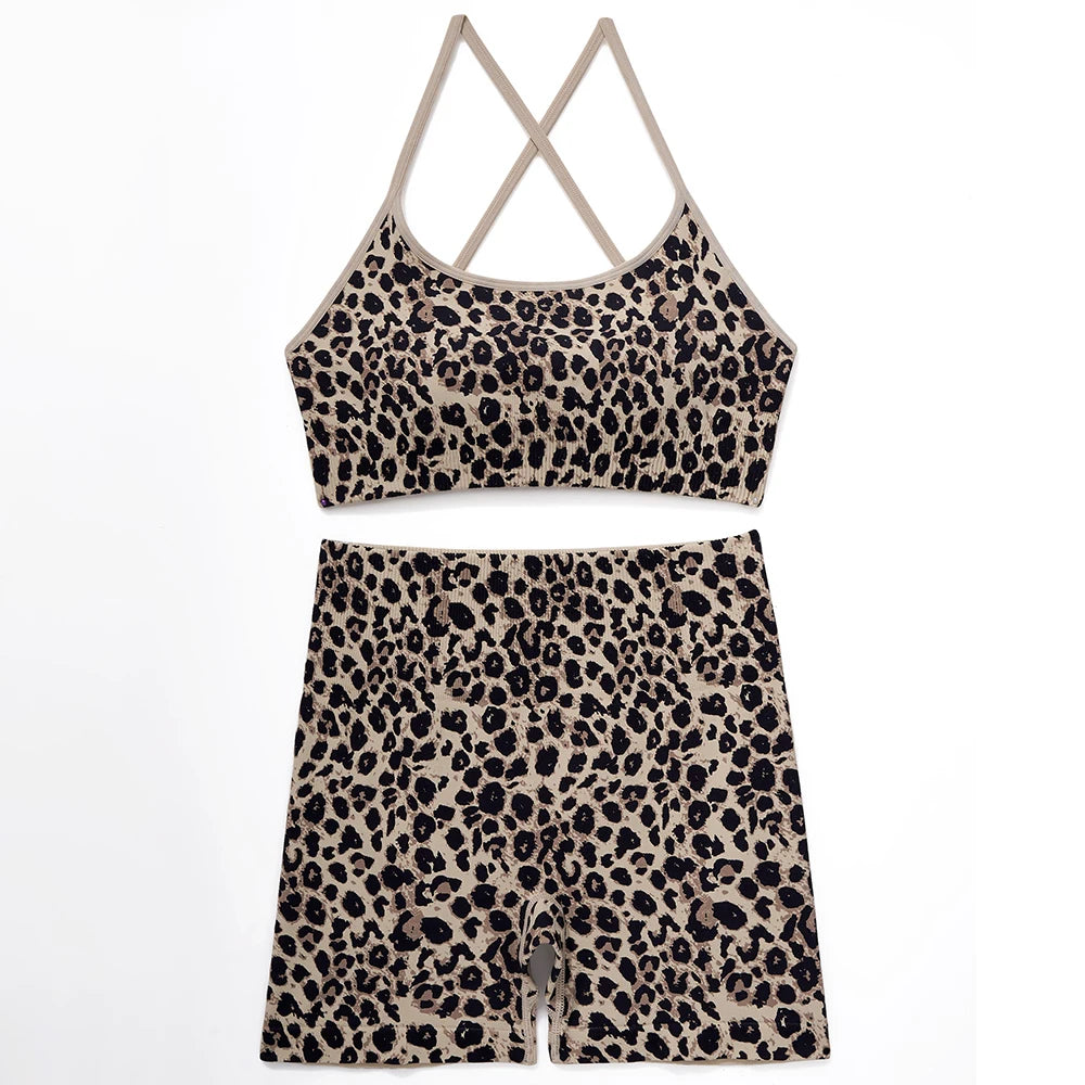 Seamless Workout Sets Strappy Sports