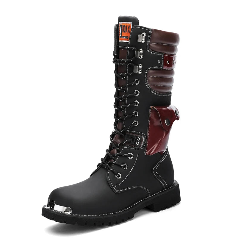 High-Top Cross-Country Motorcycle Boots