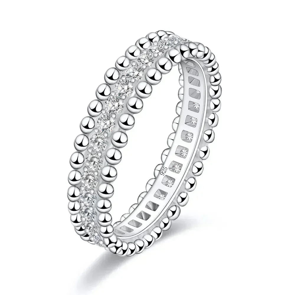 Love Moissanite Band Ring