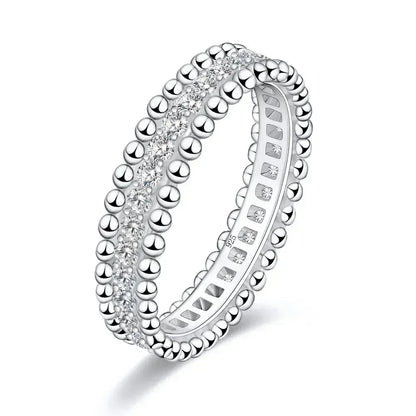 Love Moissanite Band Ring