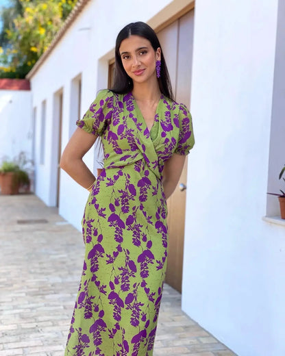 Asymmetrical Midi Dress