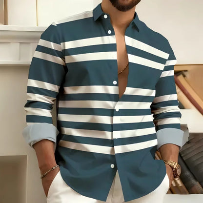 Striped Casual Print Shirt