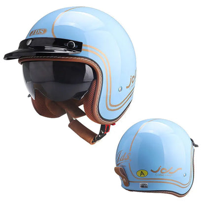3/4 Open-Face Vintage Jet Helmet