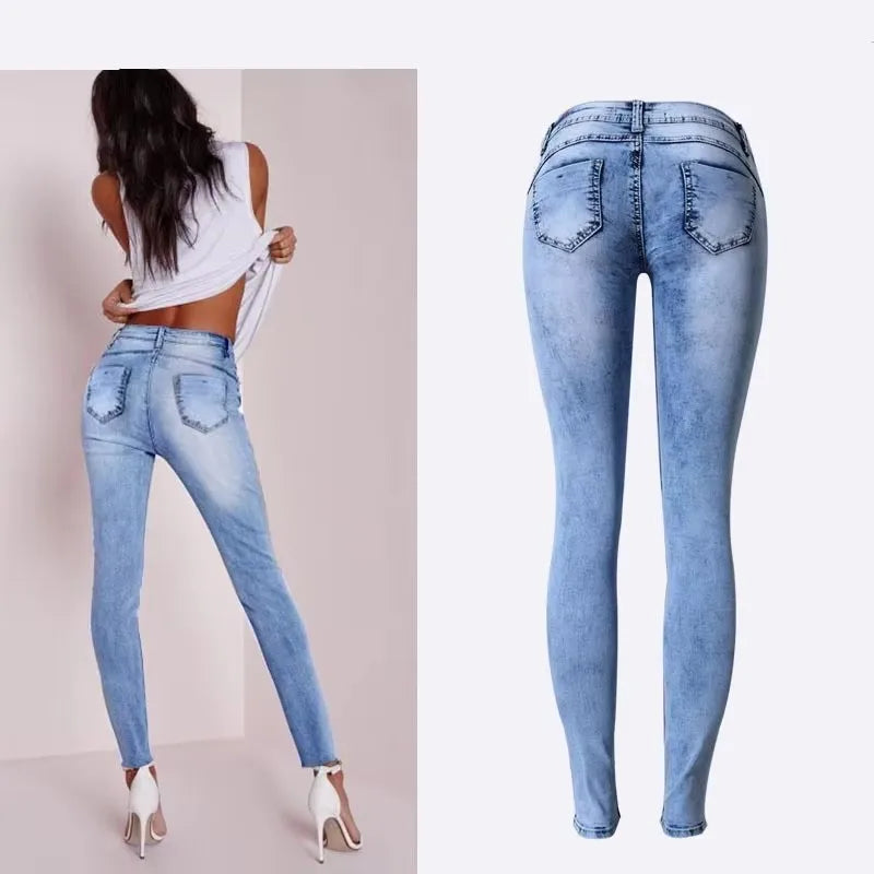Patchwork Skinny Jeans
