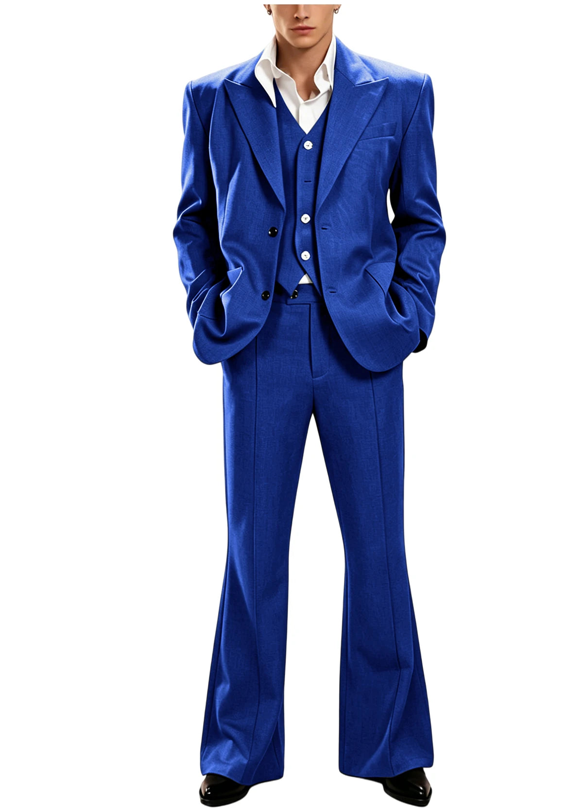 Vintage Peak Lapel Slim Suit