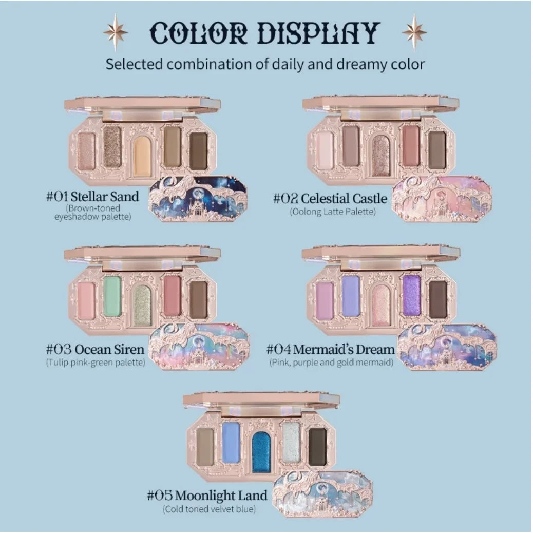 Five Color Glitter Eyeshadow