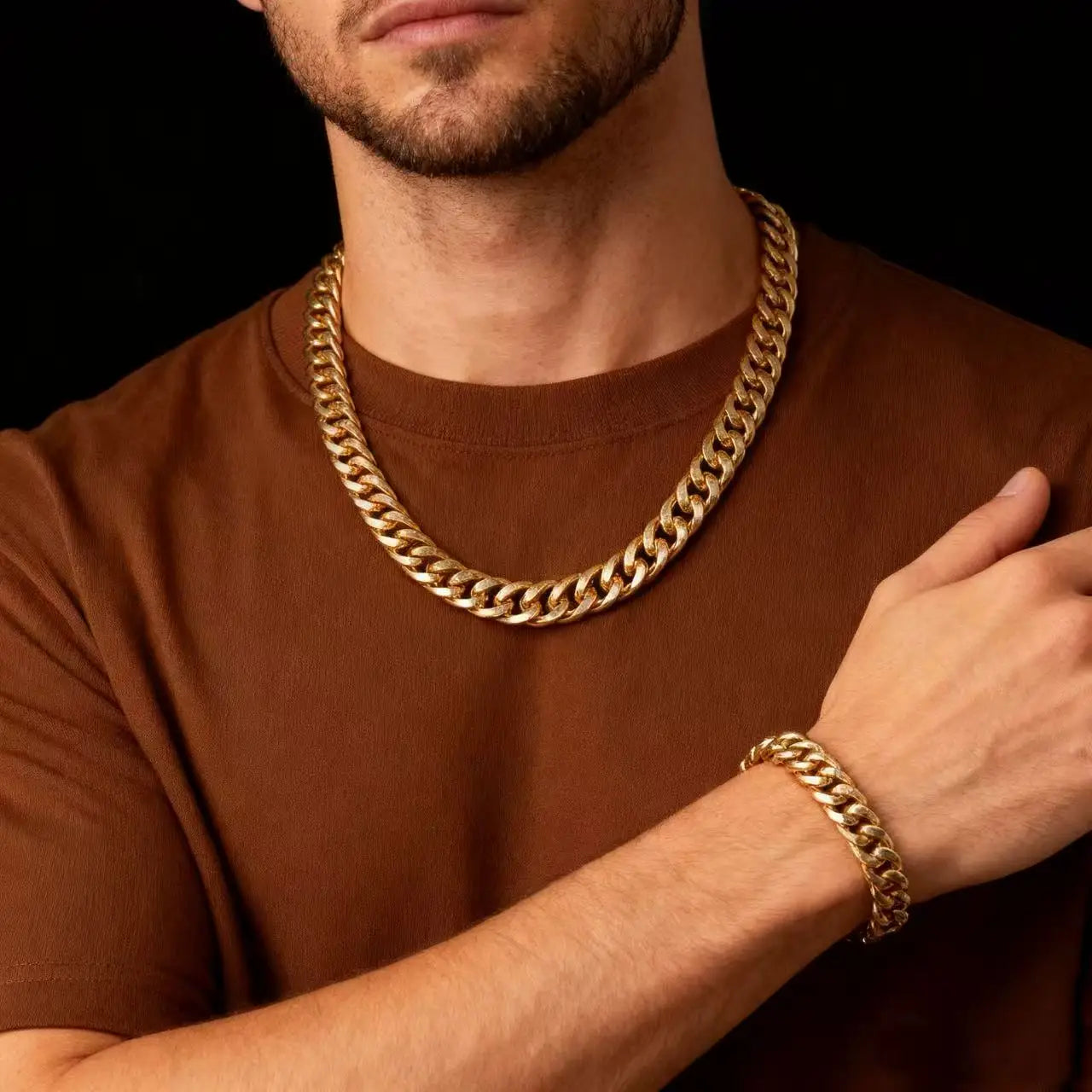 Metal Hiphop Peace Color Chain Party