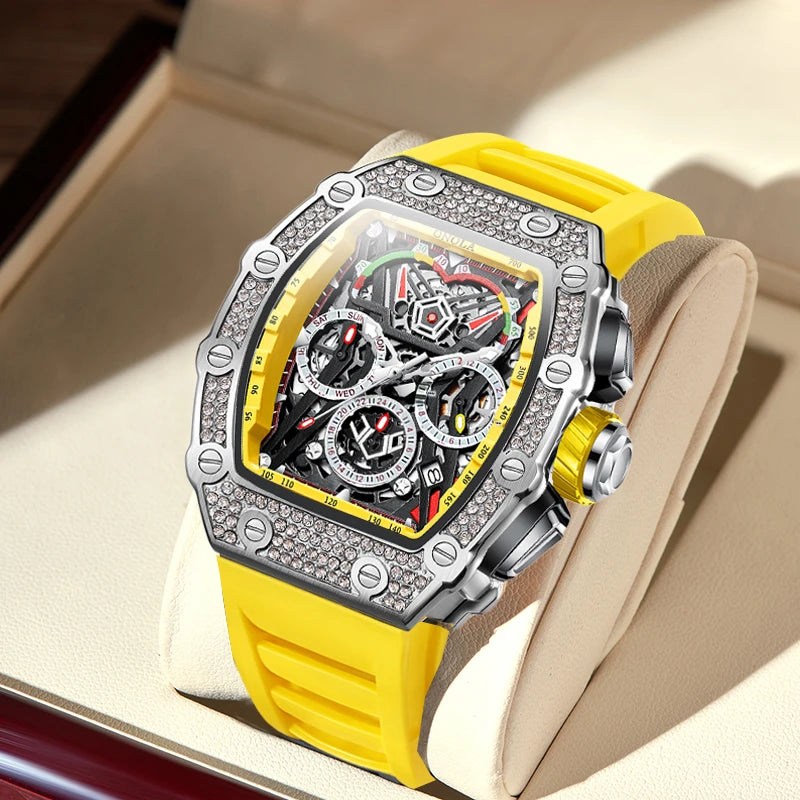 Multifunctional Barrel Quartz Watch