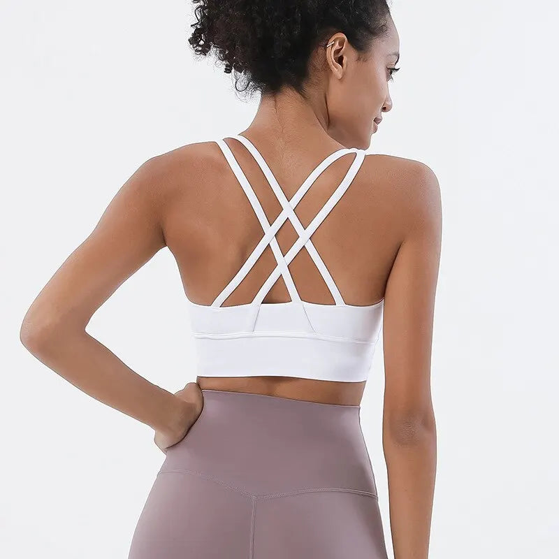 Racerback Nylon Sports Bra