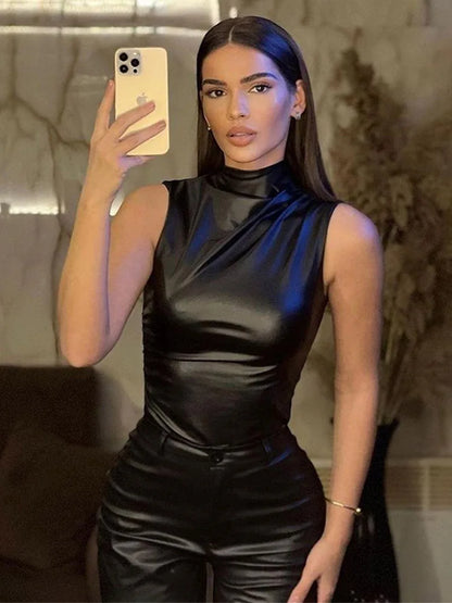 Simple High-Waist Crop Top