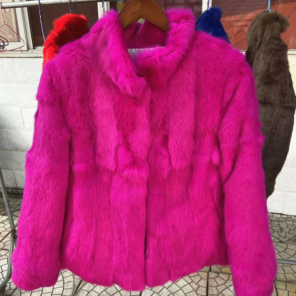 Rabbit Fur Bolero Jacket